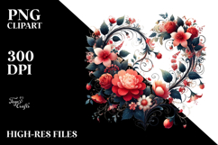 Floral Heart PNG Product Image 2