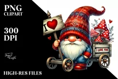Gnome with I Love You Sign PNG Product Image 2