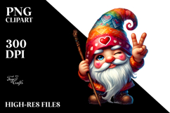 Valentines Gnome Victory PNG Product Image 2