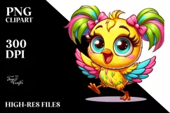 Colorful Baby Canary PNG Product Image 2