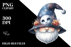 Cute Gnome with Big Hat, PNG Product Image 2