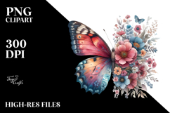 Digital Boho Butterfly PNG Product Image 2