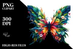 Vibrant Abstract Butterfly Clipart Product Image 3