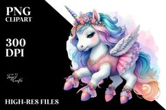 Colorful Baby Unicorn Lyrical Dancer&#039;s Outfit PNG Product Image 1