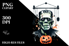 Simplistic Frankenstein Text Hang, Transparent PNG Product Image 2