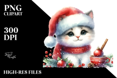 Cat Santa Hat PNG Product Image 2