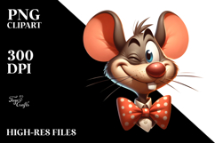Goofy Cartoon Mouse PNG Product Image 2