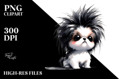 Expressive Japanese Chin Watercolor Product Image 2