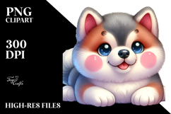 Happy Baby Akita, PNG Product Image 2