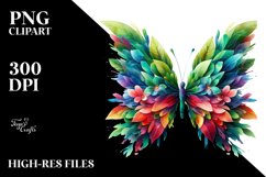Abstract Vibrant Butterfly PNG Product Image 3