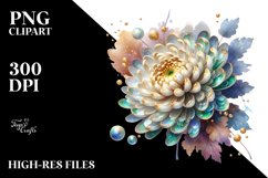 Shiny Chrysanthemum Golden | Clipart Product Image 3