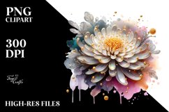 Shiny Chrysanthemum Golden | Clipart Product Image 3