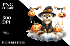 Otter Dressed for Halloween, PNG Product Image 2