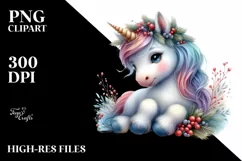 Cute Baby Unicorn Photographing | Sublimation | Clipart Product Image 3