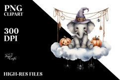 Elephant Dressed for Halloween PNG Product Image 2