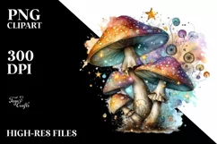 Detailed Magical Mushroom PNG Product Image 3