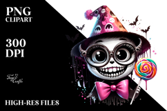 Haunted Doll with Party Hat, Watercolor PNG Product Image 2
