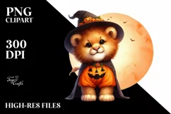 Cute Halloween Lion, High-Res PNG Product Image 3