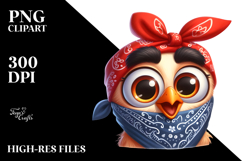 Playful Goofy Chicken PNG Product Image 2