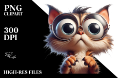 Exaggerated Cat with Oversized Sunglasses Product Image 2