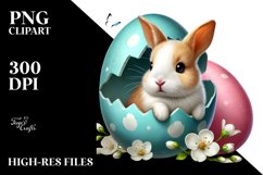 Baby Rabbit Easter Egg PNG Product Image 2