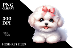 Baby Bichon Frise PNG Product Image 2