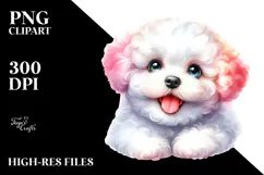 Happy Baby Bichon Frise, PNG Product Image 2