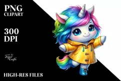 Cute Baby Unicorn Dancing PNG Product Image 3
