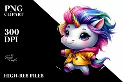 Cute Baby Unicorn Dancing PNG Product Image 3