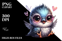 Hummingbird in Rocker Look, Transparent PNG Product Image 2