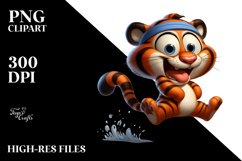 Playful Tiger, Transparent PNG Product Image 2