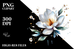 Magnolia Watercolor PNG Product Image 2