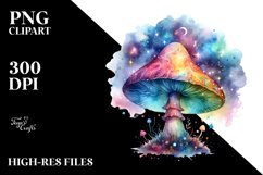 Magical Celestial Mushroom | Watercolor Splash Product Image 3