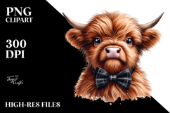 Funny Cow with Bored Expression PNG Product Image 2