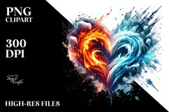 Paint Brush Style Heart PNG Product Image 2