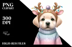 a Cute Watercolor Labrador Retriever PNG Product Image 3