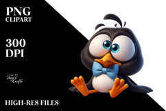 Goofy Bird Digital Painting PNG Product Image 2