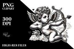 Tattoo Style Cupid PNG Product Image 2