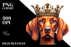 Standing Vizsla Watercolor Clipart Product Image 2