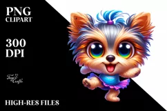 Crazy Funny Yorkipoo | Colorful Cartoon Product Image 1