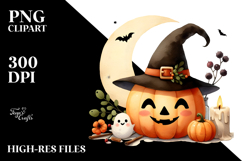 Cute Jack-o-Lantern, Transparent PNG Product Image 2