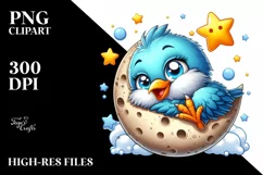 Colorful Baby Moon Eyes | Clipart Product Image 3