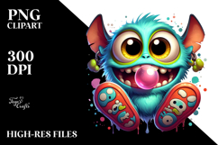 Funny Mini Banshee Design, Vibrant PNG Product Image 2