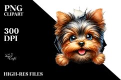 Crazy Yorkshire Terrier Sticker Clipart Product Image 3