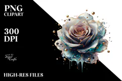 Rose Watercolor Splash PNG Product Image 2