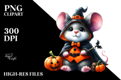 Cute Baby Mouse Halloween Clipart Product Image 2