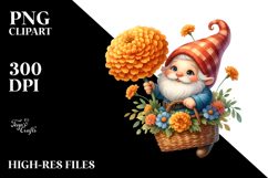 Playful Gnome Drawing, High-Quality PNG Product Image 2