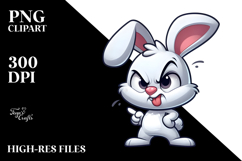 Playful Bunny with Bandana, Transparent PNG Product Image 2