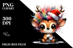 Watercolor Deer PNG Product Image 1