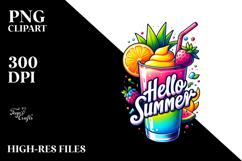 Colorful Frozen Drink with Summer Text Product Image 2